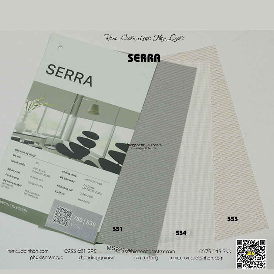 Rèm Cuốn Lưới Hàn Quốc Lấy Sáng Tự Nhiên Màn Cuốn Lưới SERRA