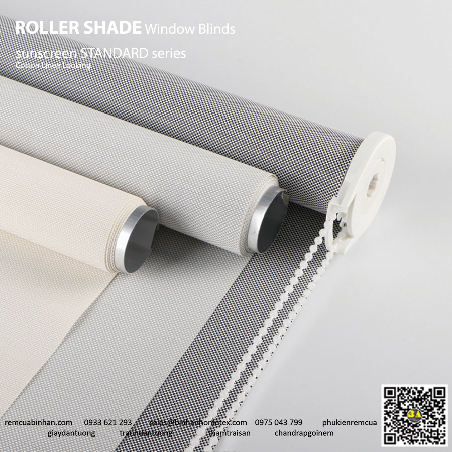 Rèm Cuốn Lưới Sunscreen Xuyên Sáng Màn Cuốn Lưới Rèm Phòng Khách Màn Cửa Sổ