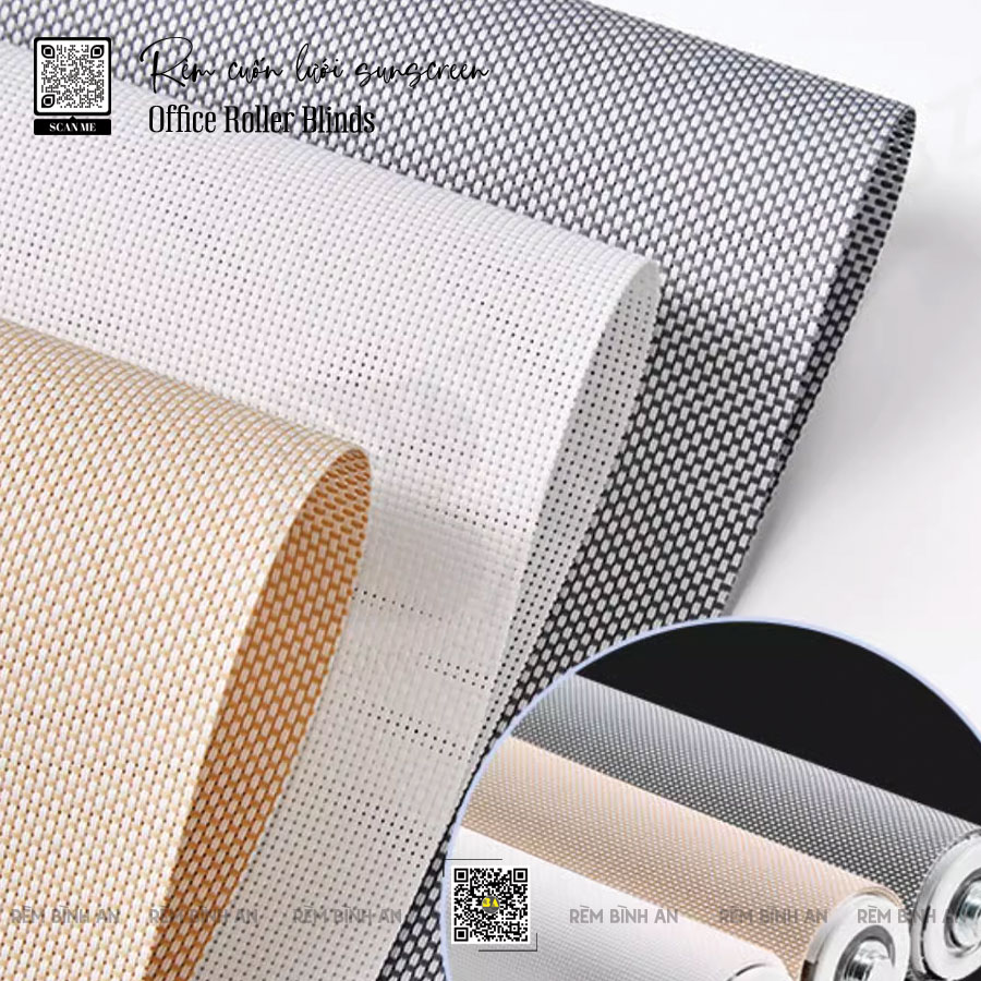 Rèm Cuốn Lưới Xuyên Sáng - Màn Cuốn Lấy Sáng Nhìn View Ban Công, Phòng Khách