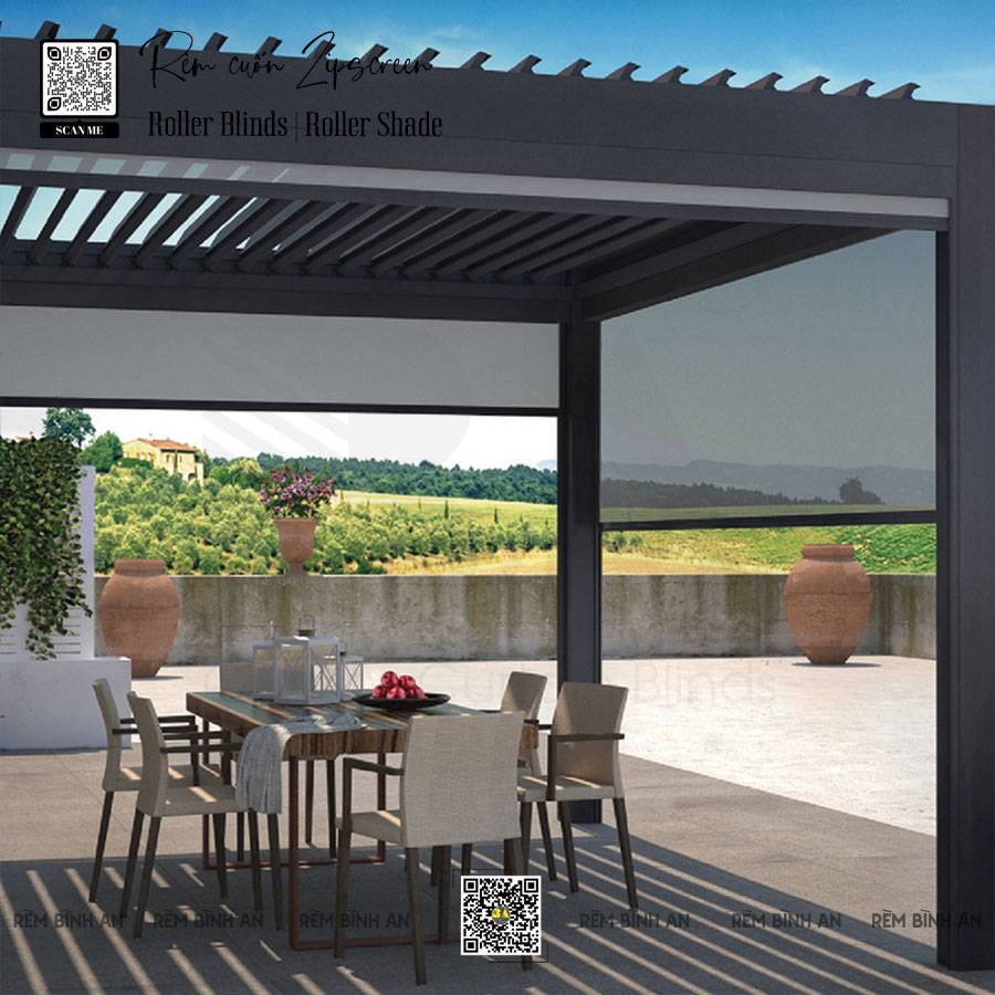 Rèm Cuốn Outdoor Bảo Vệ Nội Thất Chống Nắng Và Tia UV