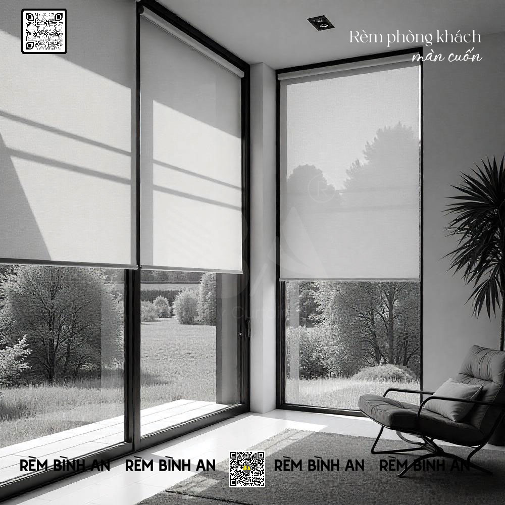 Rèm Cuốn Phòng Khách Cao Cấp