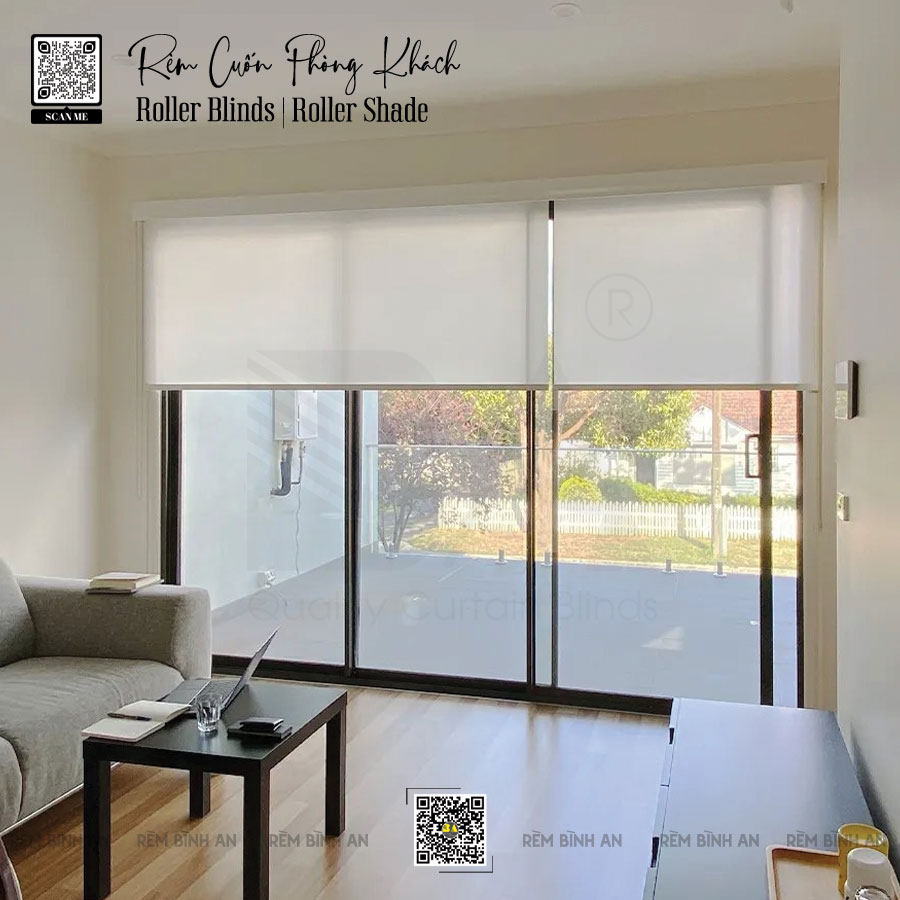 Rèm cuốn phòng khách - chống nắng, ban công, chung cư