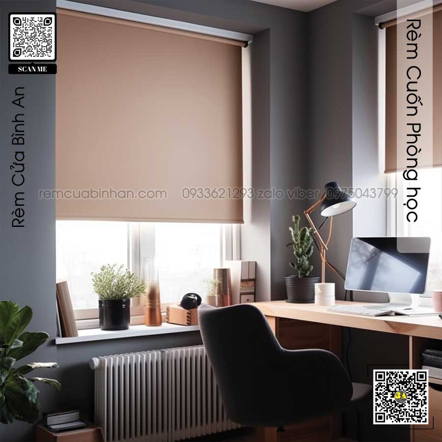 Rèm Cuốn Phòng Học - Màn Cửa Sổ Chống Nắng - Rèm Cửa Bình An