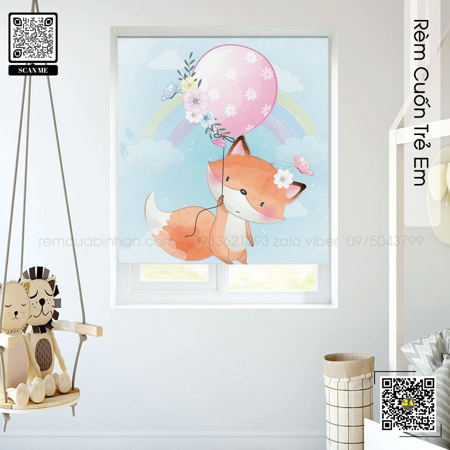 Rèm Cuốn Trẻ Em - Màn In Tranh Đẹp Cho Phòng Bé - Bình An