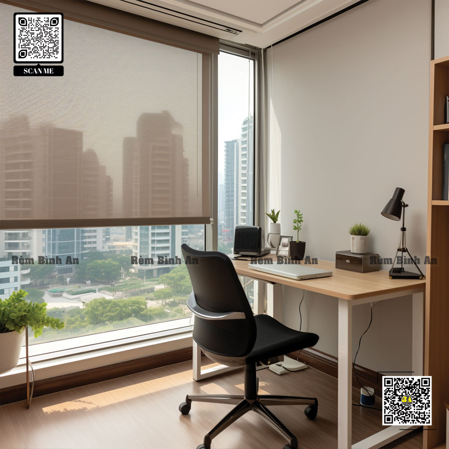 Rèm Cuốn Vải Lưới Hàn Quốc | Vải Korea Sunscreen Blinds