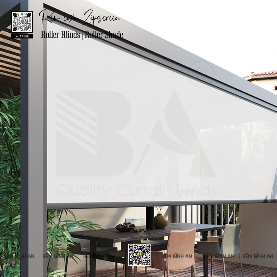 Rèm Cuốn Zipscreen: Bảo Vệ Ngoài Trời Tối Ưu