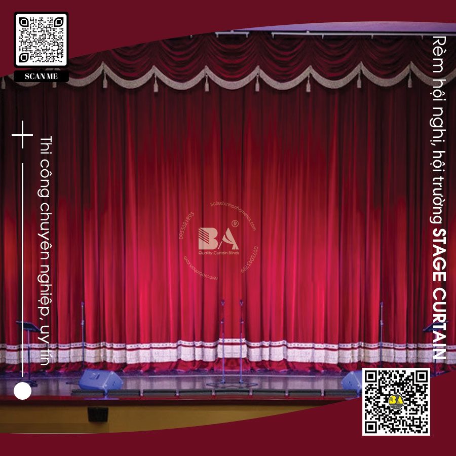 Rèm hội nghị cơ quan | Rèm màn sân khấu chuyên nghiệp