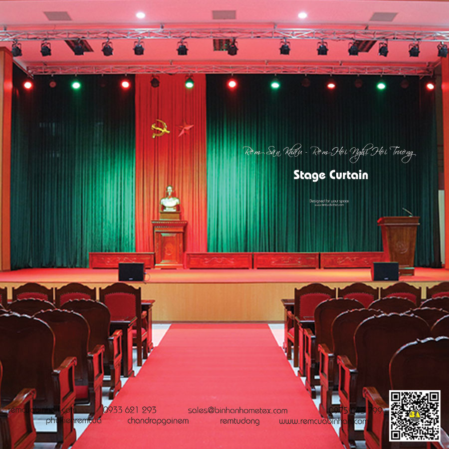 Rèm Hội Trường May Màn Cửa Hội Nghị Rèm Hội Trường Lớn