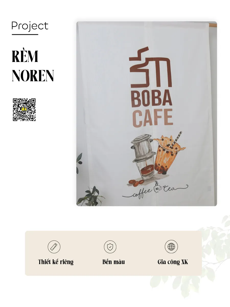 Rèm Hoa Leo Vintage Kiểu Nhật Tab Headed – Rèm Decor Vintage Theo Yêu Cầu