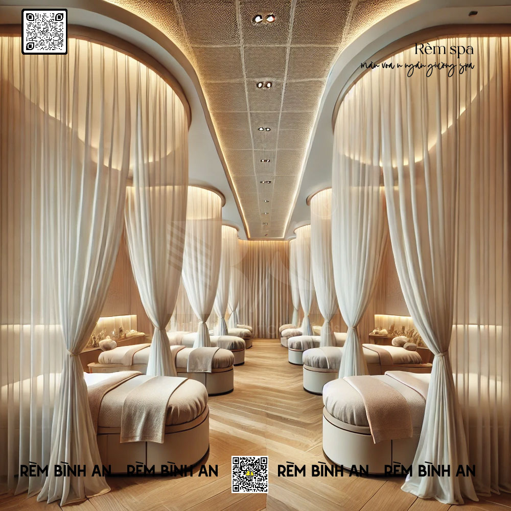 Rèm Ngăn Giường Spa Cao Cấp