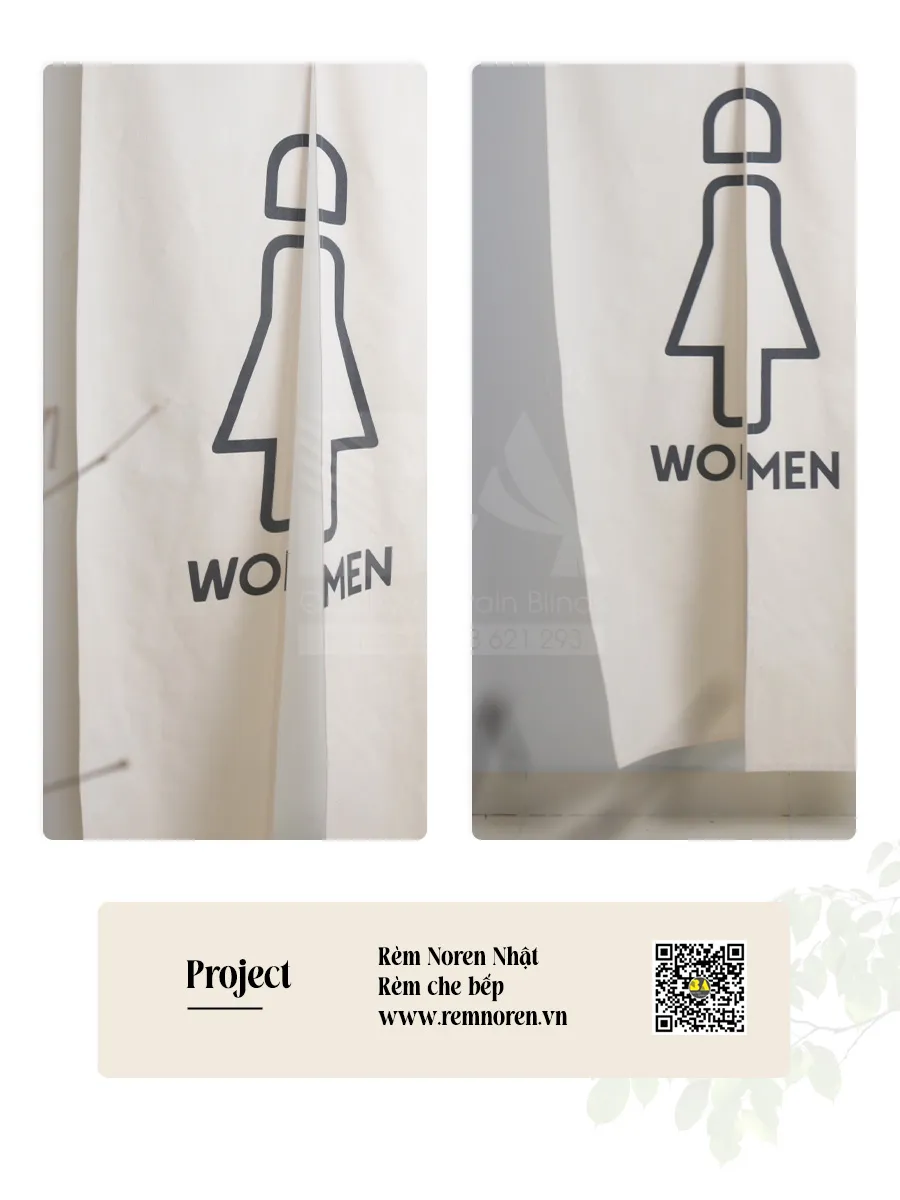 Rèm Noren Che Toilet Quán Cà Phê Nhà Hàng | RÈM BÌNH AN-1