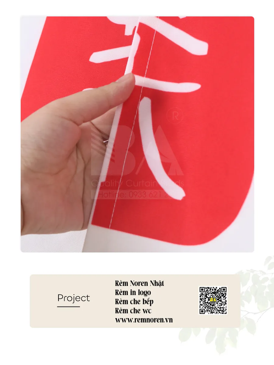 Rèm Noren In Logo Trà Sữa Gong Cha | Rèm Bình An-3
