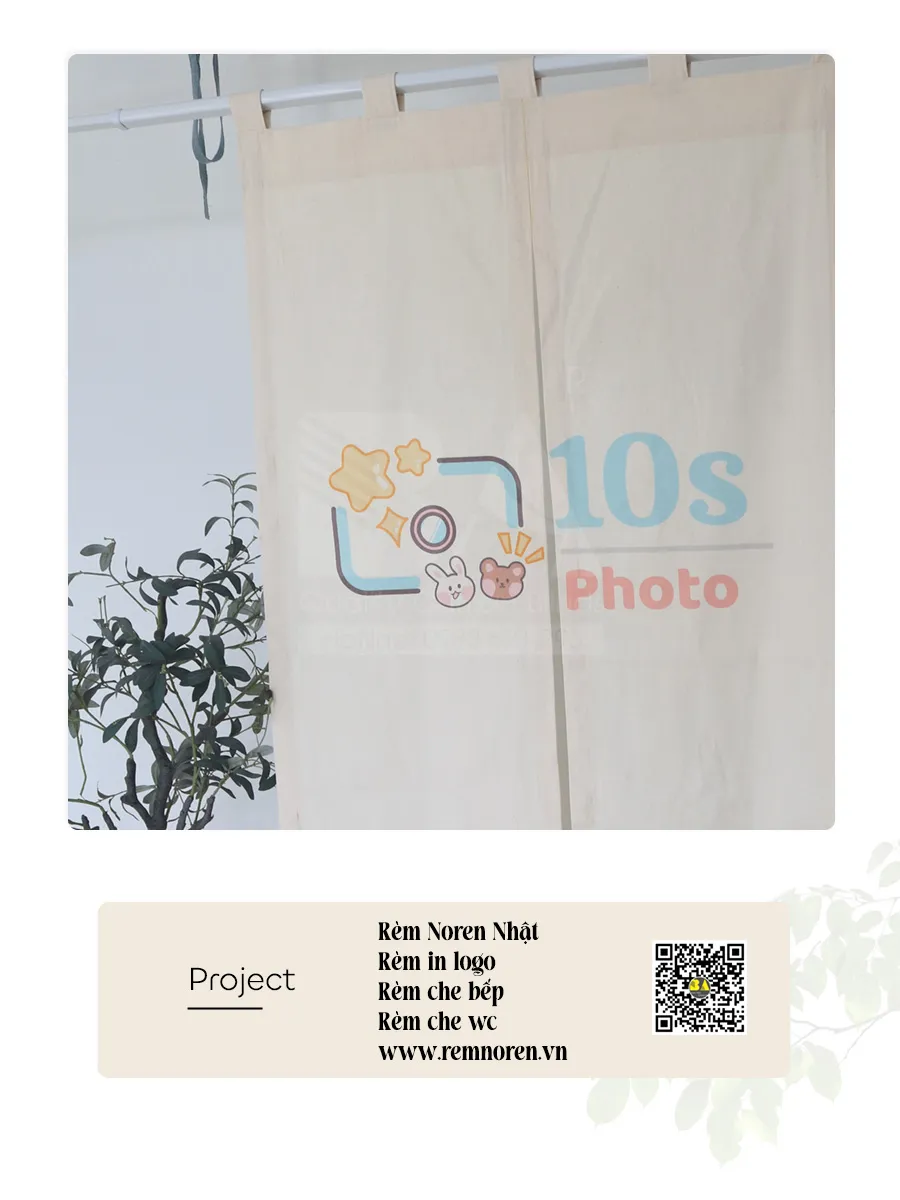 Rèm Noren In Logo Photobooth – Rèm Che Khoang Chụp Ảnh Theo Thương Hiệu