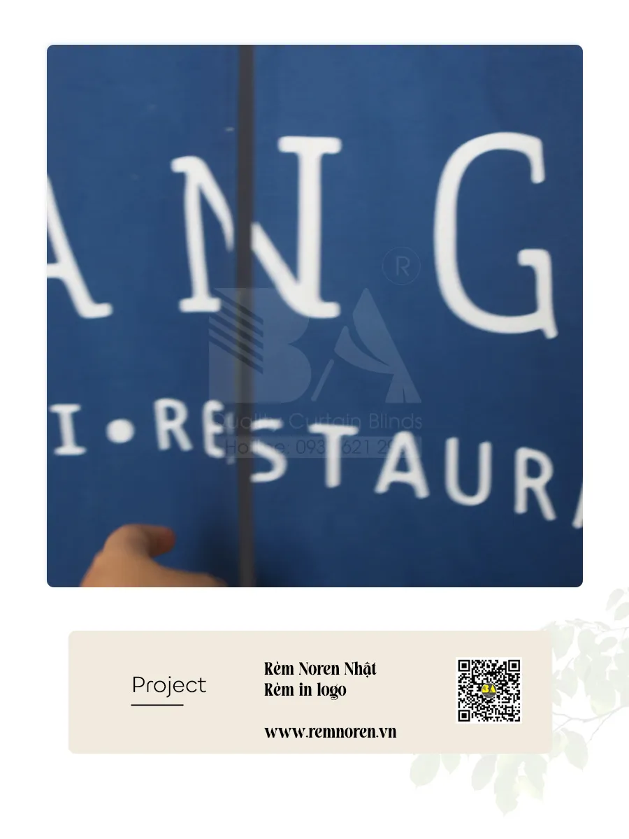 Rèm Noren In Logo Nhà Hàng Nhật SANGO | Rèm Bình An-4
