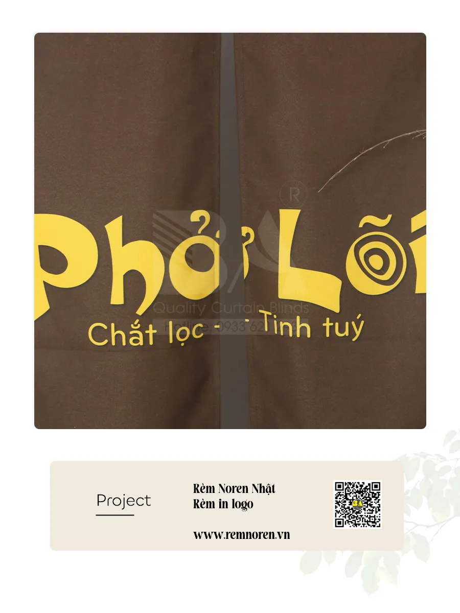 Rèm Noren In Logo Quán Phở, Nhà Hàng | RÈM BÌNH AN-4