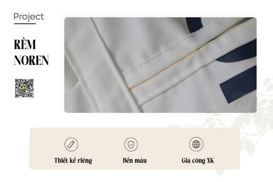 Rèm Noren In Logo Nhà Hàng Hàn Quốc Theo Yêu Cầu | RÈM BÌNH AN-7
