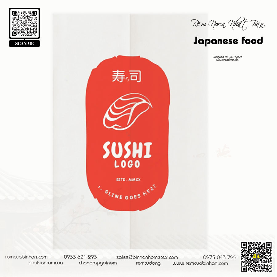 Rèm Noren Nhật Bản cho Nhà Hàng - Rèm phong cách Nhật-2