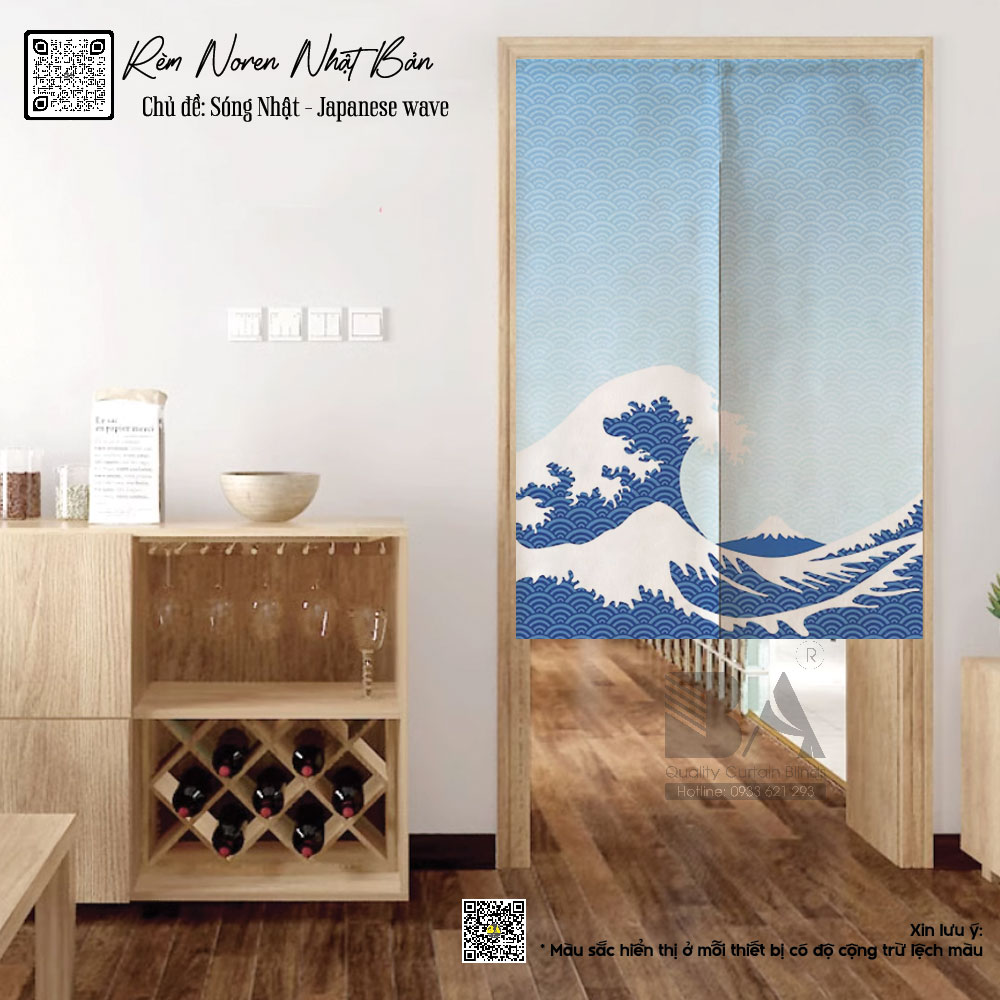 Rèm Noren sóng Nhật mẫu mới 2025