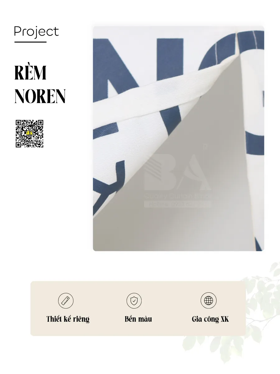 Rèm Noren In Logo Nhà Hàng Hàn Quốc Theo Yêu Cầu – Made in Vietnam