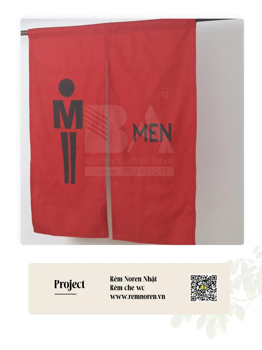 Rèm Noren WC Nam Nữ In Theo Yêu Cầu | RÈM BÌNH AN-1
