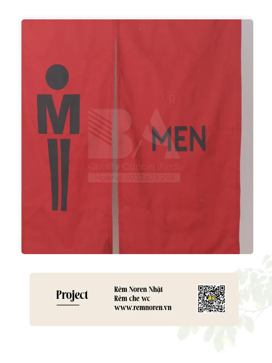 Rèm Noren WC Nam Nữ In Theo Yêu Cầu | RÈM BÌNH AN-3