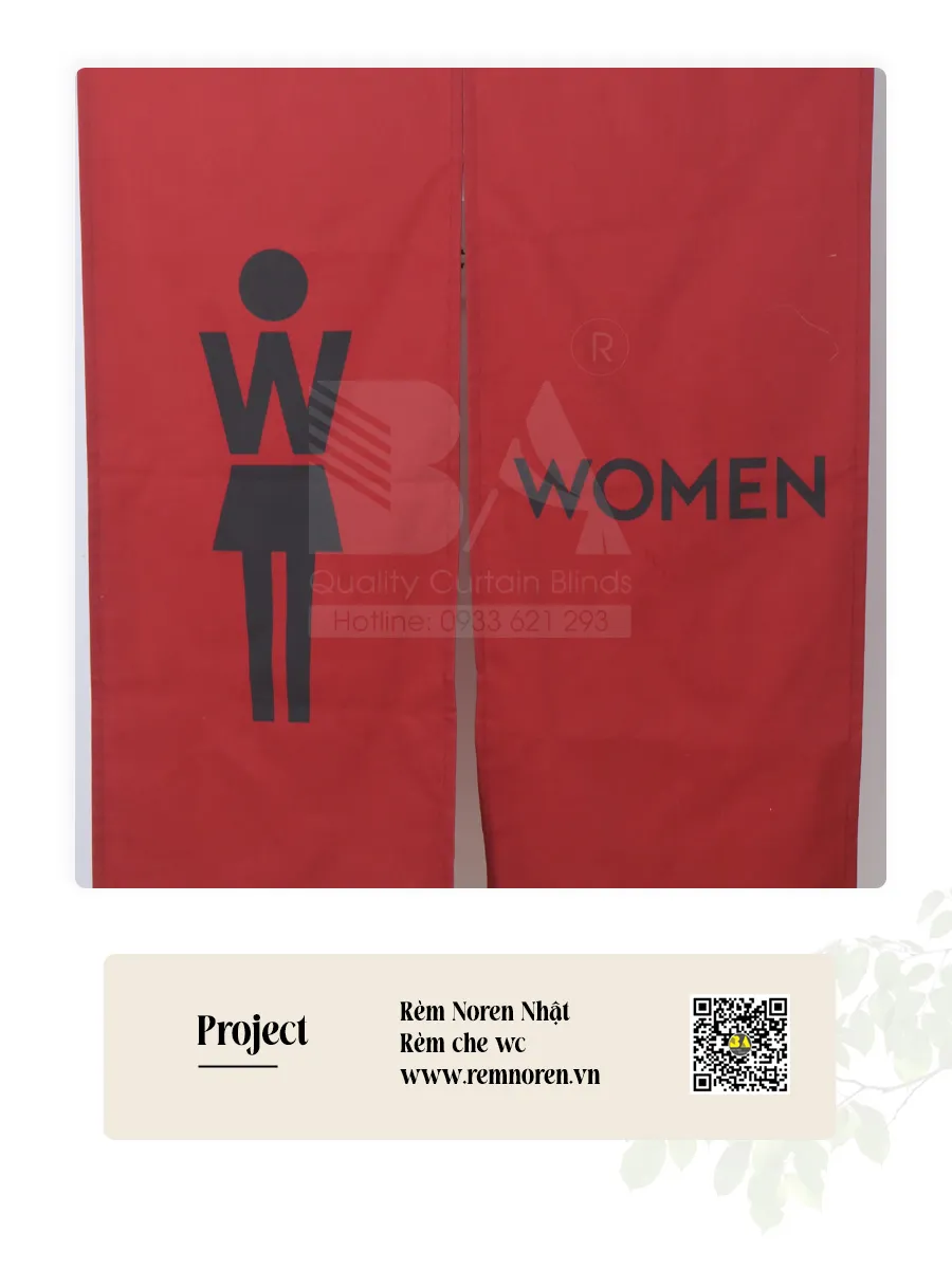 Rèm Noren WC Nam Nữ In Theo Yêu Cầu | RÈM BÌNH AN-4