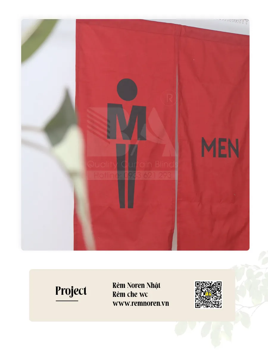 Rèm Noren WC Nam Nữ In Theo Yêu Cầu | RÈM BÌNH AN-7