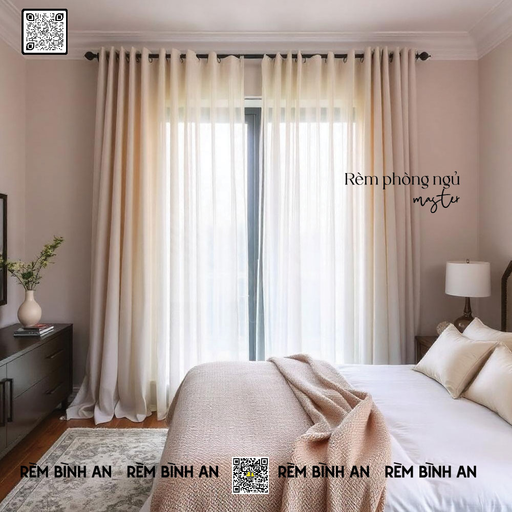 Rèm Phòng Ngủ Master – Cản Sáng, Sang Trọng, Tinh Tế