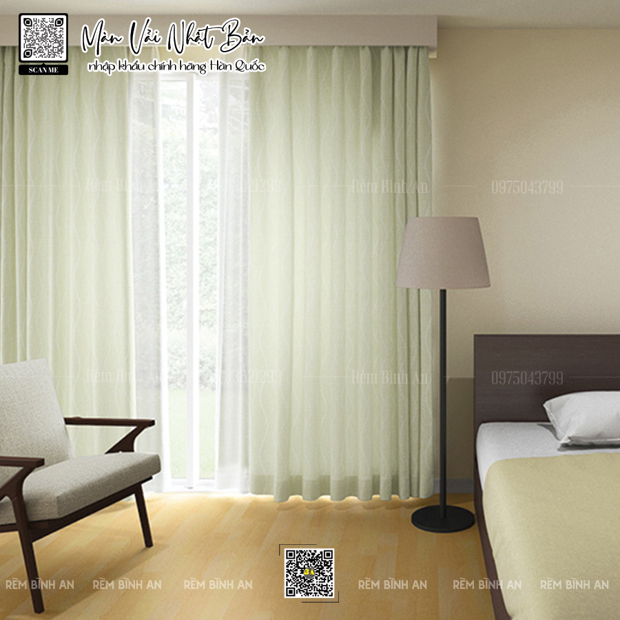 Rèm phòng ngủ Nhật Bản cao cấp cho villa và penthouse