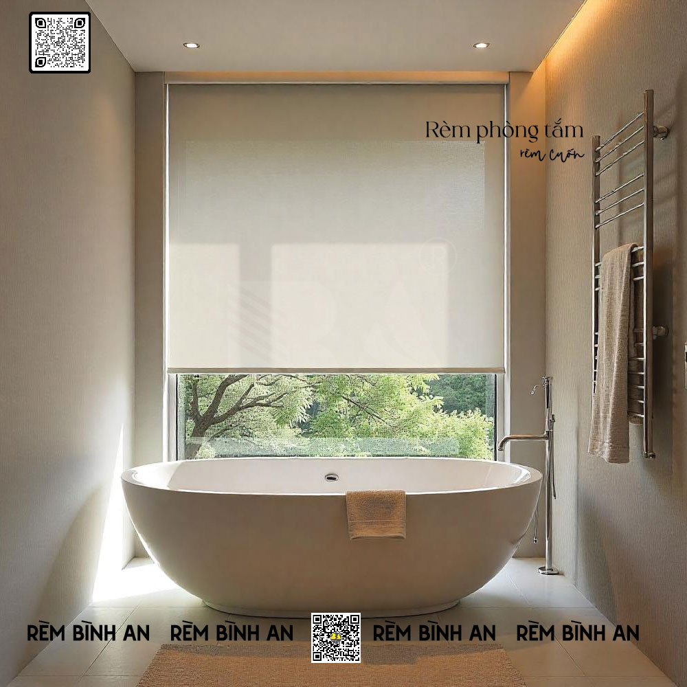 Rèm Phòng Tắm Chống Nước – Ngăn Bắn Nước, Chống Mốc, Lắp Đặt Dễ Dàng