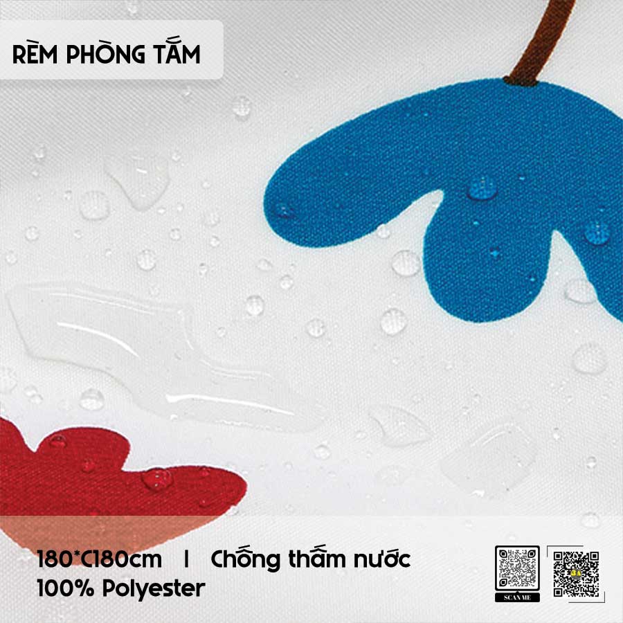 Rèm Phòng Tắm Chống Thấm RPT03