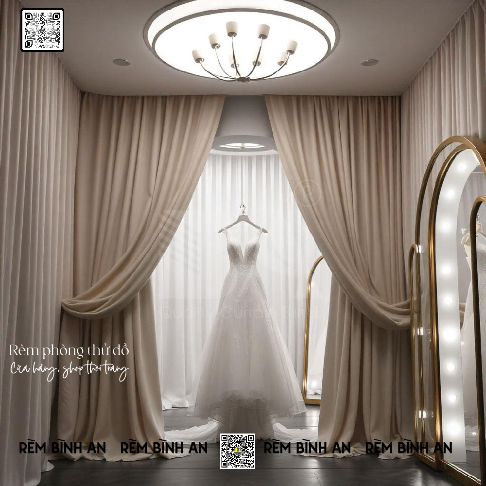 Rèm Phòng Thử Đồ Cửa Hàng