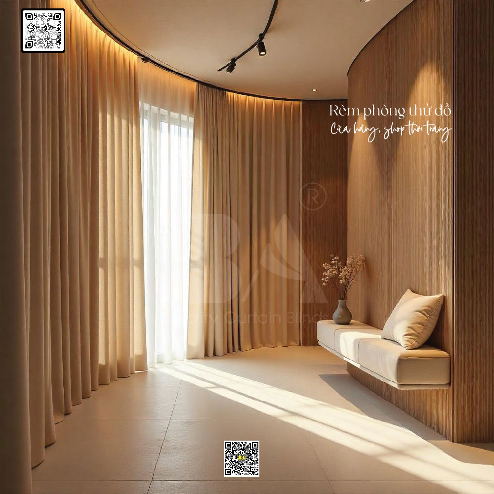Rèm Phòng Thử Đồ Hiện Đại | Chắn Sáng, Che Kín, May Đẹp