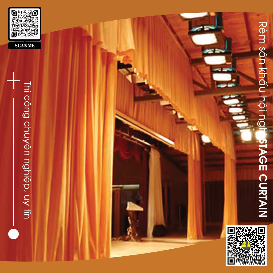 Rèm sân khấu hội nghị giá rẻ | Rèm tiệc đẹp