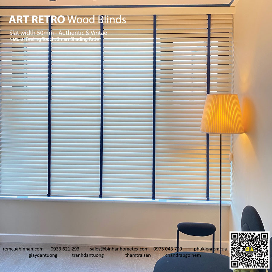 Rèm sáo gỗ vintage retro - giá rẻ, chất lượng tốt