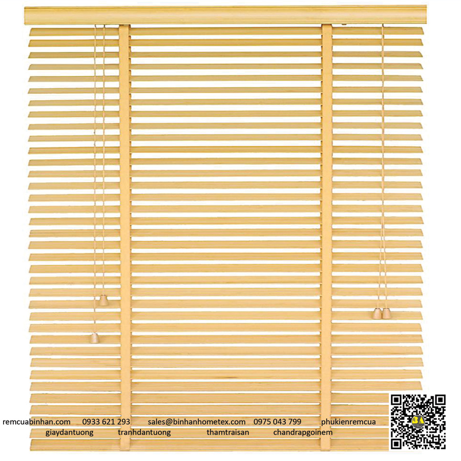Rèm sáo gỗ màu tự nhiên - Mẫu mới 2023 | Giá tốt nhất