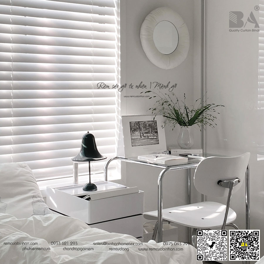 Rèm sáo gỗ tự nhiên - Chất liệu gỗ cao cấp