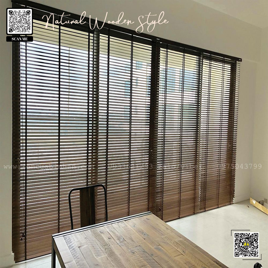 Màn cửa sáo gỗ mành tự nhiên cao cấp | Bình An