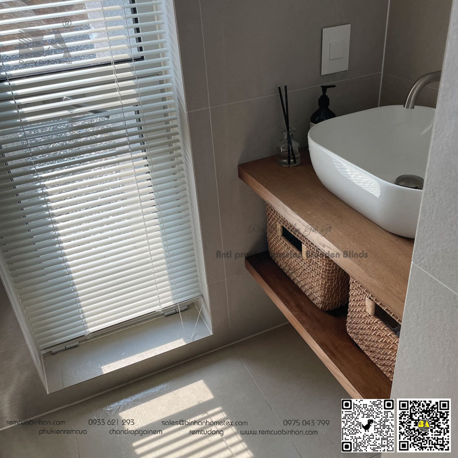 Rèm Phòng Tắm Rèm Sáo Nhựa Giả Gỗ | Mẫu Mã Đa Dạng