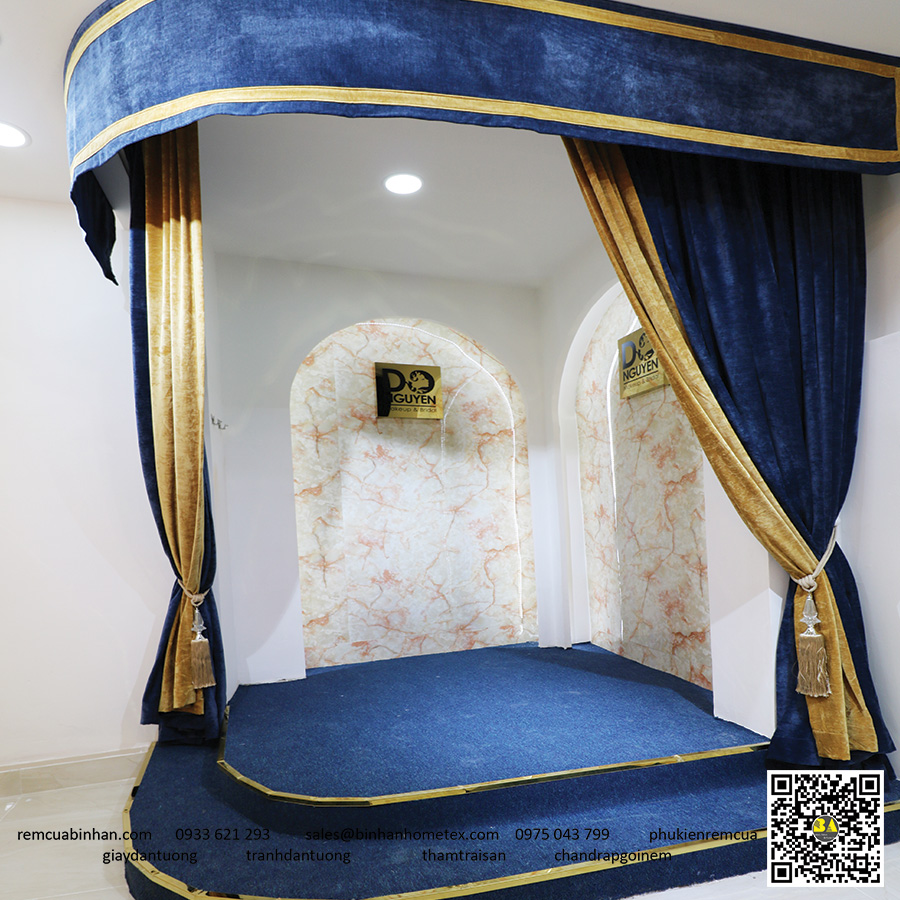 Rèm Sò Cung Đình Châu Âu Phối Bèo Thẳng EU10 Màn Đẹp Cổ Điển, Tân Cổ Điển