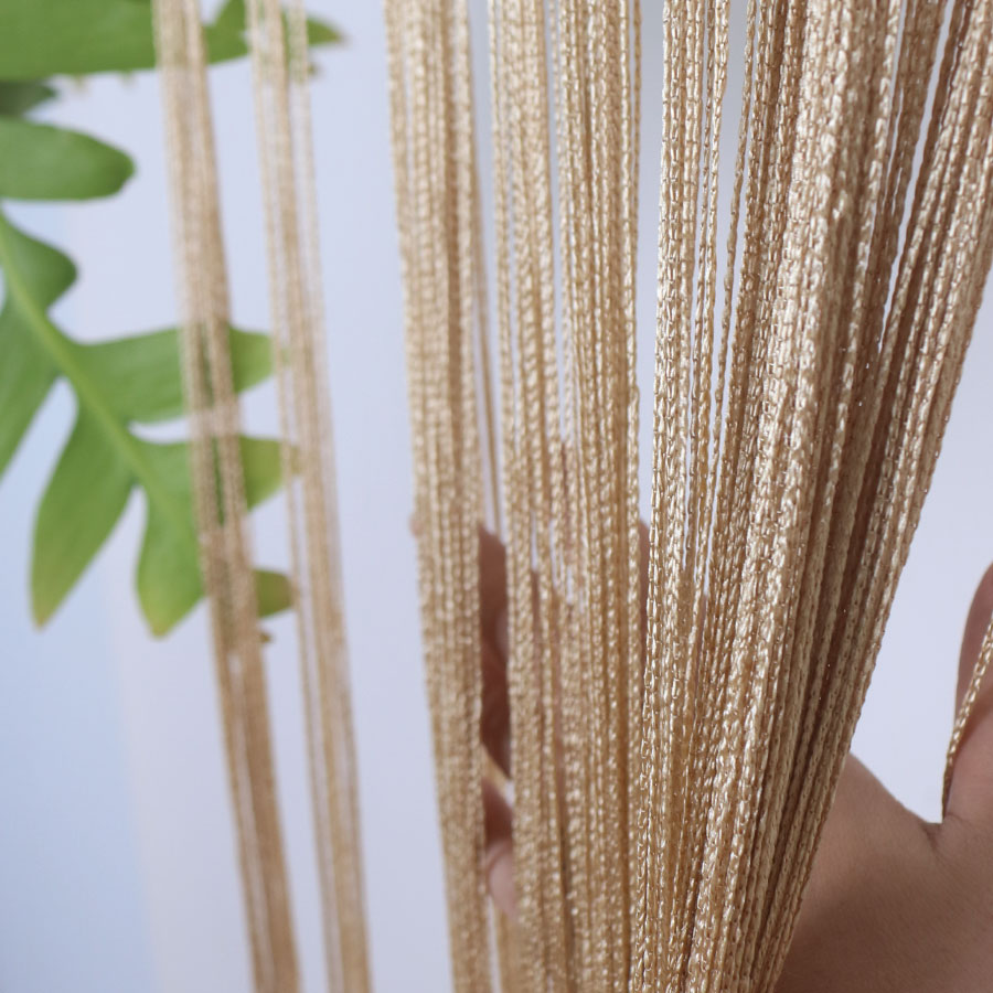 Rèm Sợi Chỉ Trơn RS01 Màu Be 3m x 3m