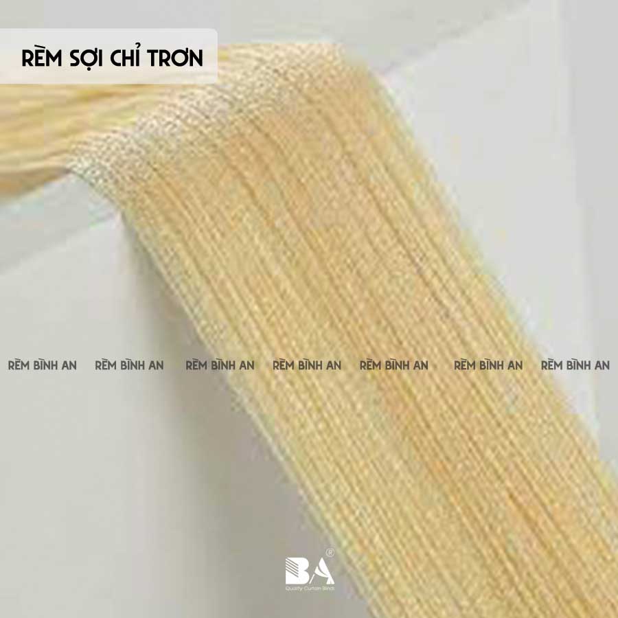 Rèm Sợi Chỉ Màu Vàng Kem RS01 3m x 3m