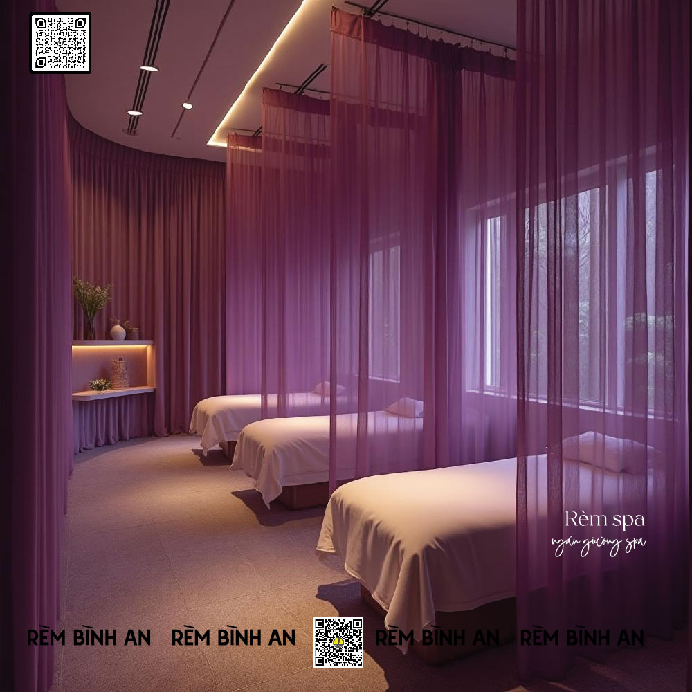 Rèm Spa Ngăn Phòng Thẩm Mỹ Cho Spa