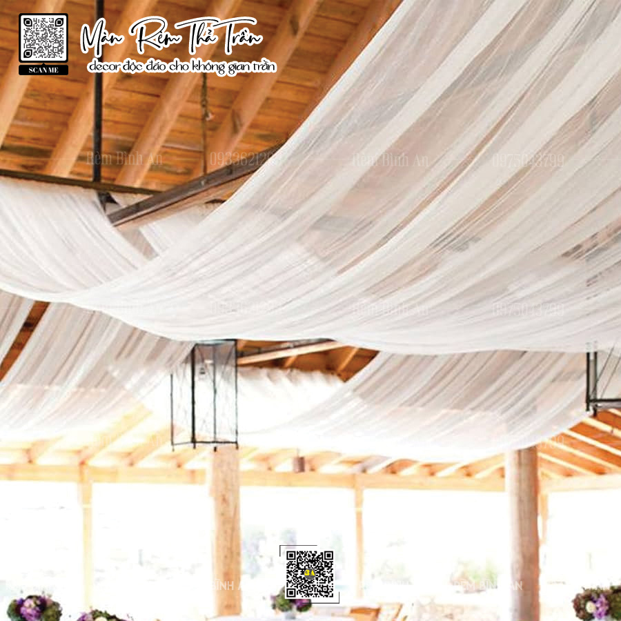 Rèm Thả Trần Dạng Sóng | Giá Tốt Tại Bình An