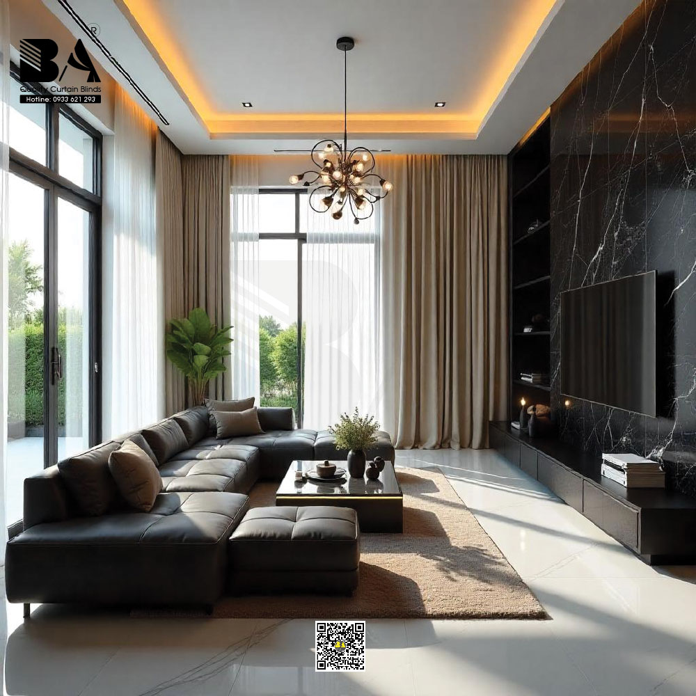 Rèm Thông Tầng Biệt Thự