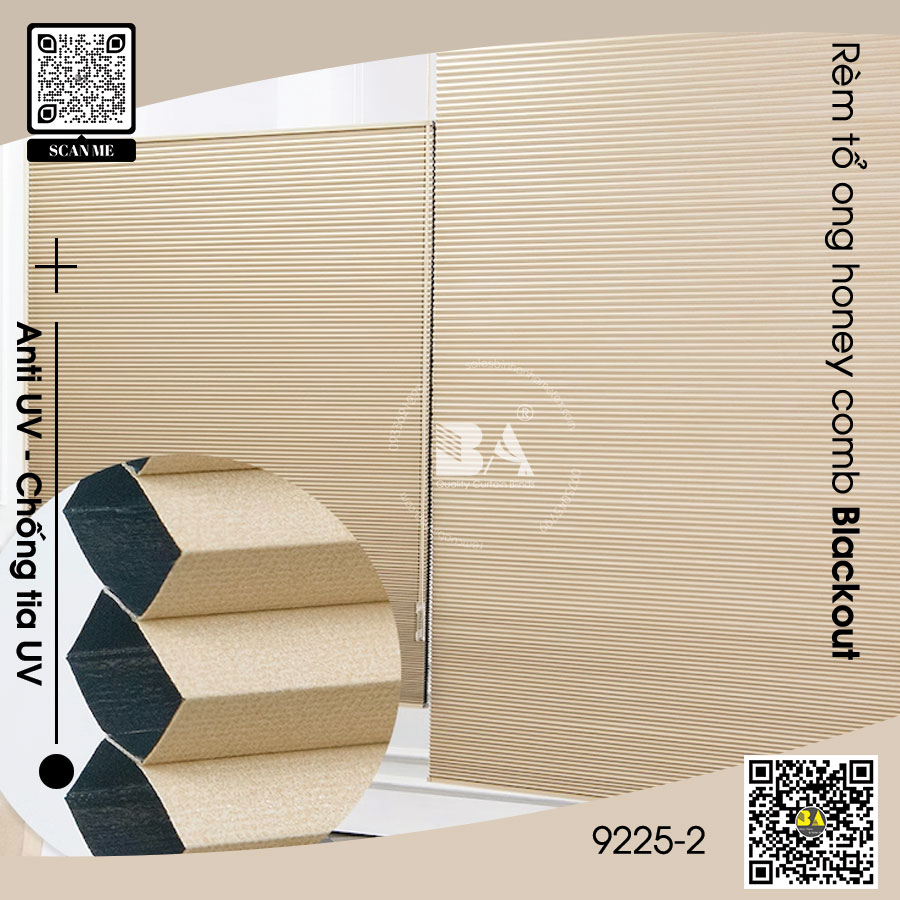 Rèm tổ ong chống nắng cản nhiệt tiết kiệm điện giá rẻ