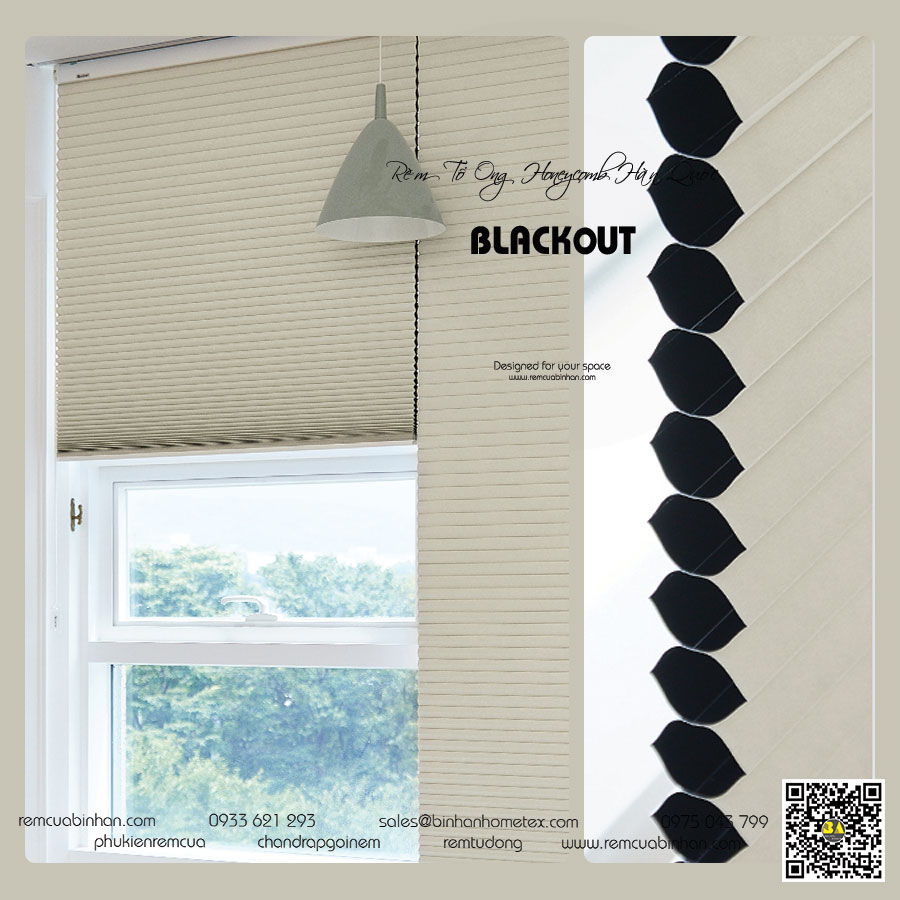 Rèm Tổ Ong Chống Nắng Cản Sáng Màn Tổ Ong Đẹp Honeycomb Blinds