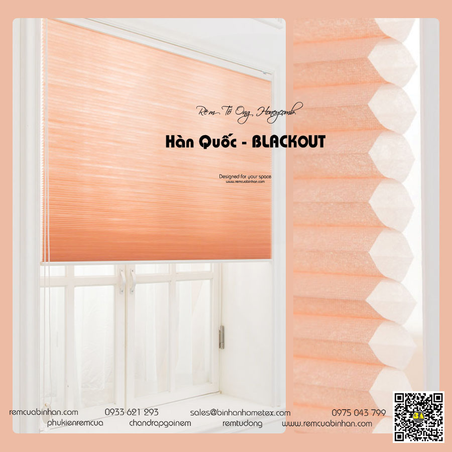 Rèm Tổ Ong Hàn Quốc  | Màn Tổ Ong HoneyComb Blinds TRANSLUCENT