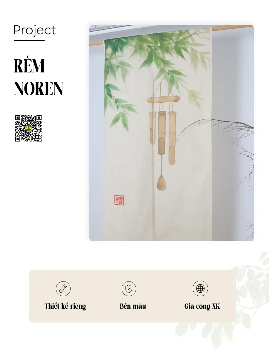 Rèm Tre Trúc Kiểu Nhật Che Lối Ra Vào | RÈM BÌNH AN