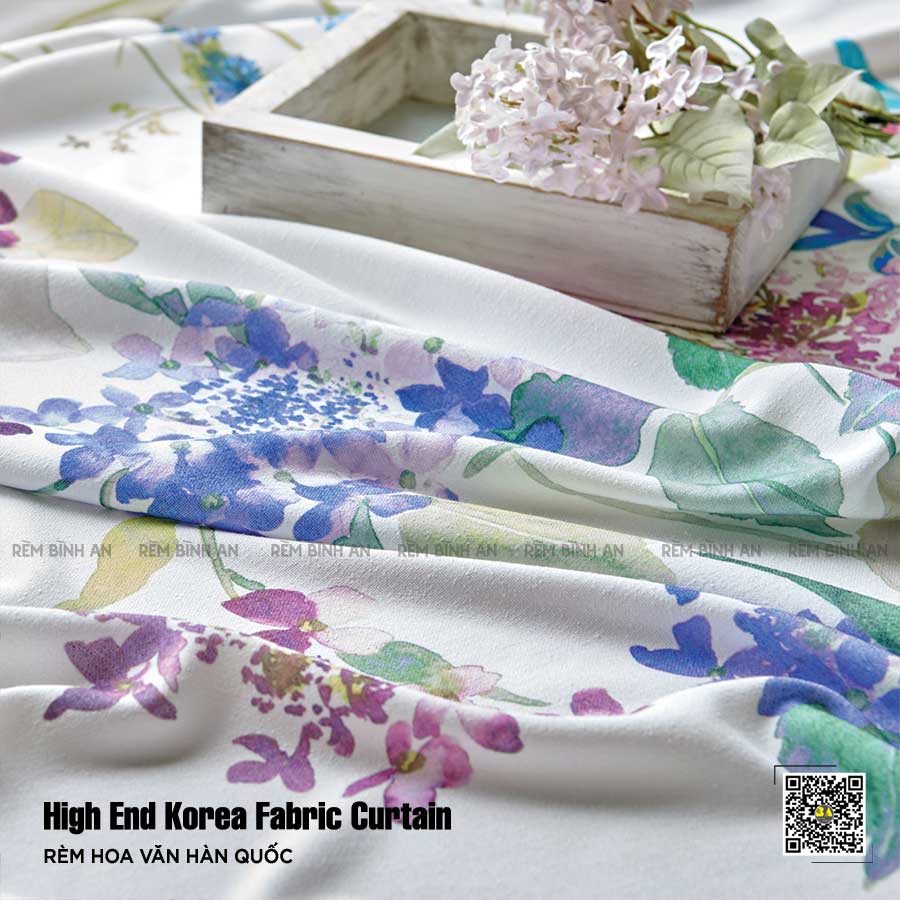 Rèm Vải Hoa Nhí Vintage Hàn Quốc